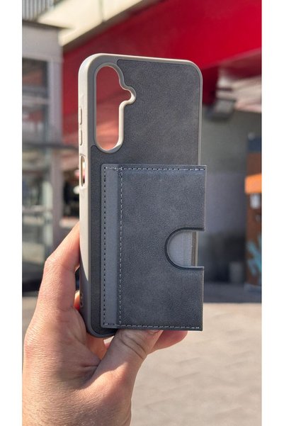 izel aksesuar Galaxy A25 5g Case with Velvet Card Holder and Stand