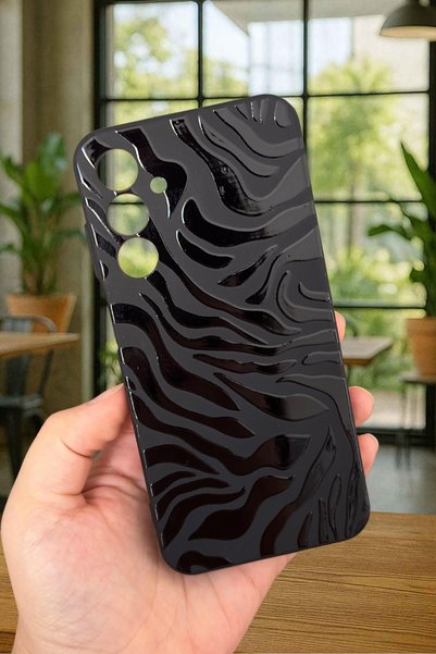 Vip Case Samsung Galaxy A34 Compatible Zebra Patterned Silicone Shock Absorbi...