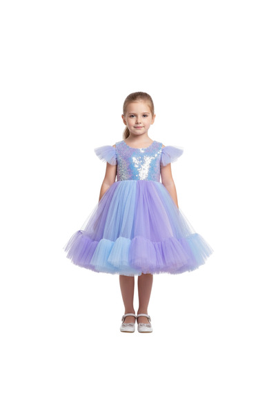 ddaniela D' Daniela - Self Shine Dress with Headband - Multicolor - 2Y to 10Y