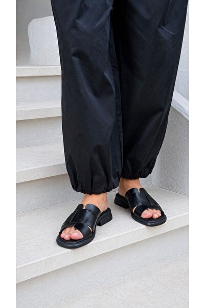 ESSO LA MİA Elvarra Women's Slippers - Genuine Leather