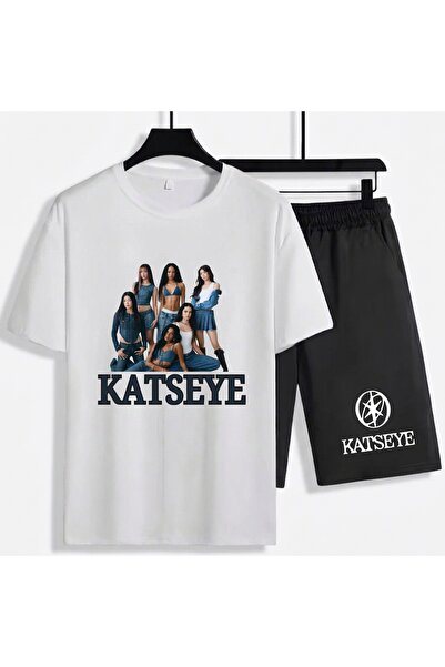 SVART WEAR Katseye K-Pop Unisex 100% Cotton Shorts - T-Shirt Bottom Top Set