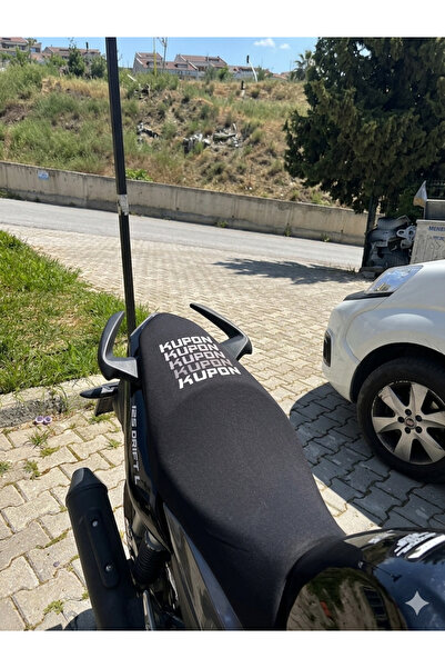 Utku Giyim MONDİAL DRİFT L UYUMLU BASKILI MOTOSİKLET SELE KOLTUK KILIFI SİYAH...