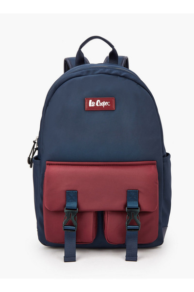 Lee Cooper Solid Textile Backpack with Adjustable Straps