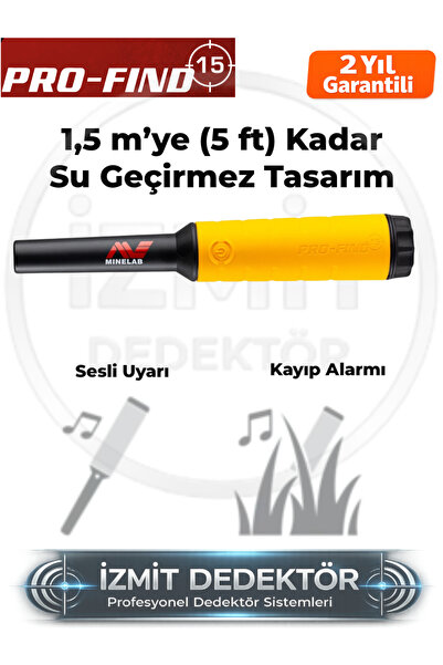 minelab PRO-FIND 15 Pinpointer Altın ve Define Arama Dedektörü