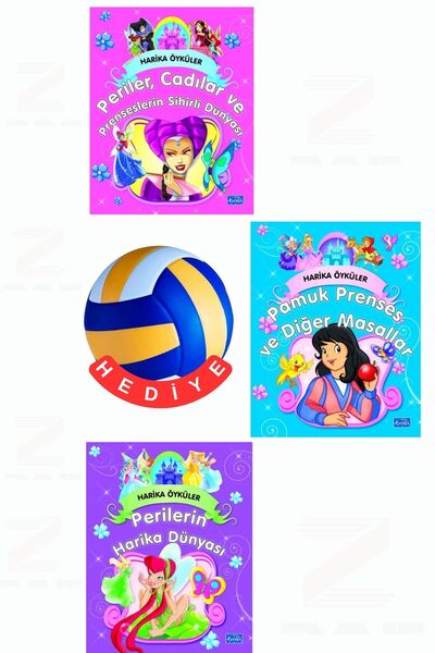 Parıltı Yayınları Harika Öyküler-Perilerin Harika-Periler,Cadılar Prensesleri...