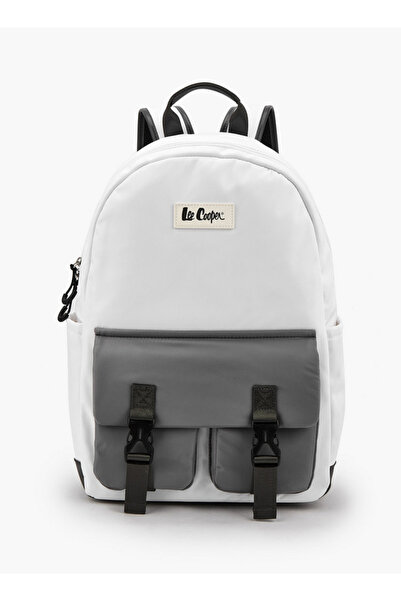 Lee Cooper Solid Textile Backpack with Adjustable Straps