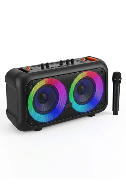 a+ anyplus Taşınabilir RGB Işıklı Çift 6.5" Subwoofer Bluetooth Karaoke Hopar...