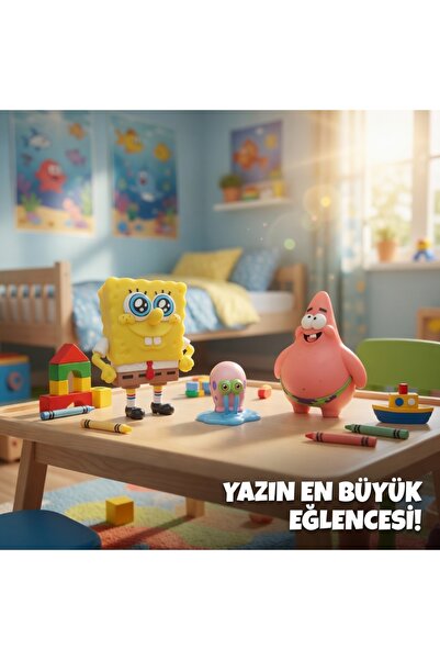 Natavanbutık 🍍😄 SpongeBob & Patrick Figür Seti 🐚🌊