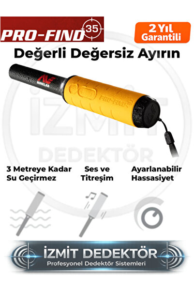 minelab PRO-FIND 35 Metal Ayrımlı Altın ve Define Pinpointer Dedektör Suya Da...