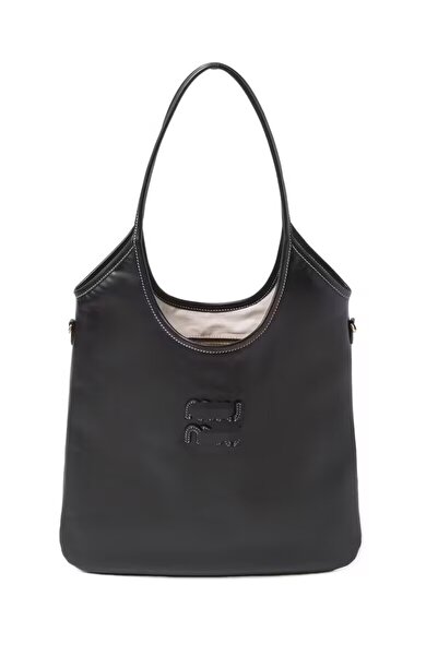 MIULAB Women's canvas tote bag Shoulder-Black