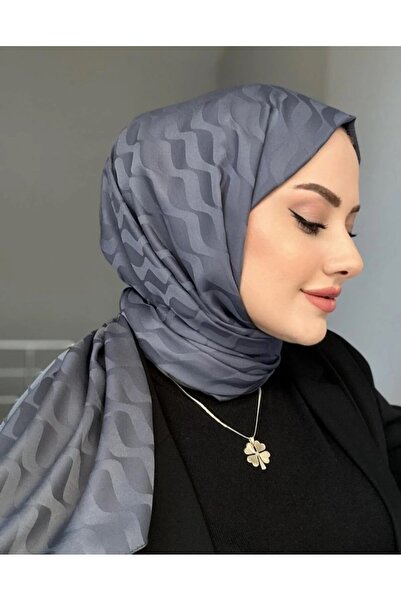 ALLURİNG THE BETTER ONE شال جاكار حريري بنمط مائي
