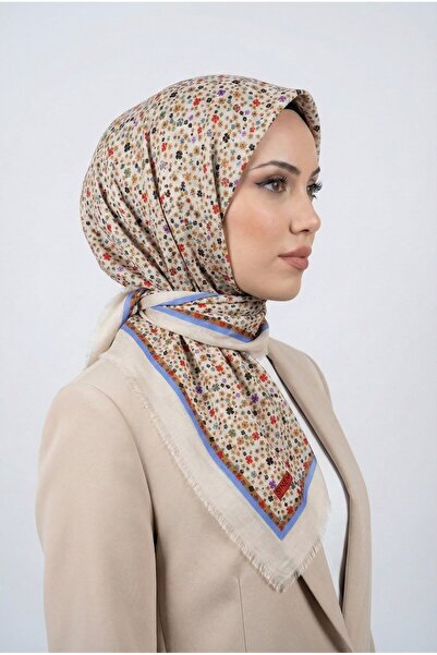 hadiora وشاح مزخرف بالزهور مع إطار 6505