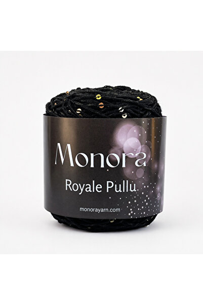 Monora Pullu Örgü İpi 100gr. Siyah