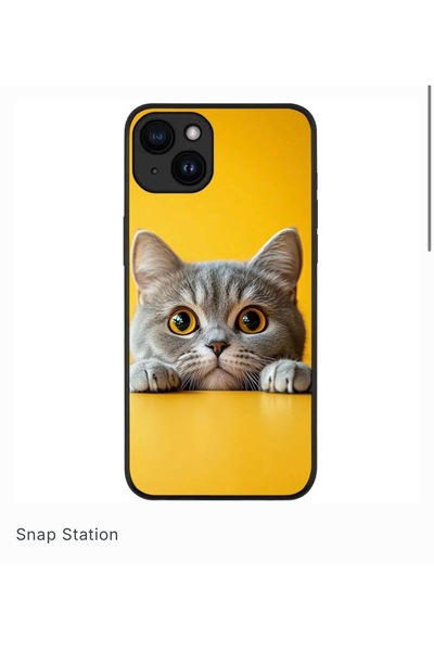 SNAPSTATIONRO Προστατευτική θήκη, MagSafe, iPhone 14 PLUS - Κίτρινη Γάτα Γατούλα