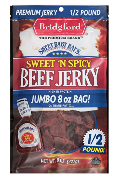 Sweet Baby Ray S Bridgford Sweet Baby Ray's Sweet 'N Spıcy Beef Jerky Kurutul...