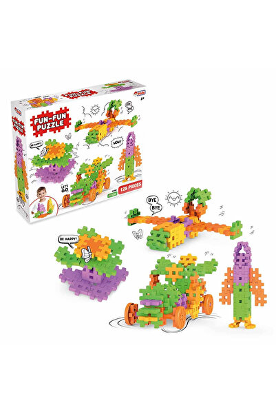 craftivio Fun Fun Puzzle 128 Pieces Educational Building Blocks Intelligence ...