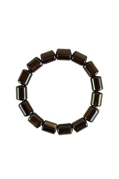 Zeynep Büyükbay Onyx Natural Stone Bracelet (10mm Pipe Cut)