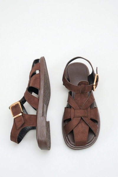 Moda Anna Γυναικεία Σανδάλια με Κλειστή Μύτη - Γυναικεία Σανδάλια με Επίπεδη ...