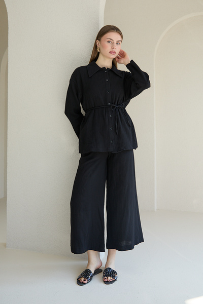 Melike Tatar Σετ πουκάμισο μουσελίνας 32-2821