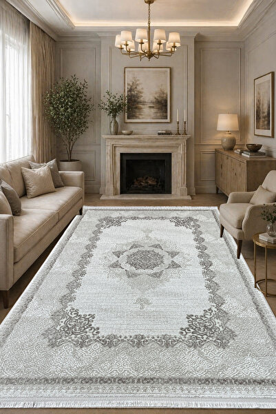 ünalcarpet 4 Metrekare - 6 Metrekare Modern Kalın %100 Akrilik (YÜN) Salon Ot...