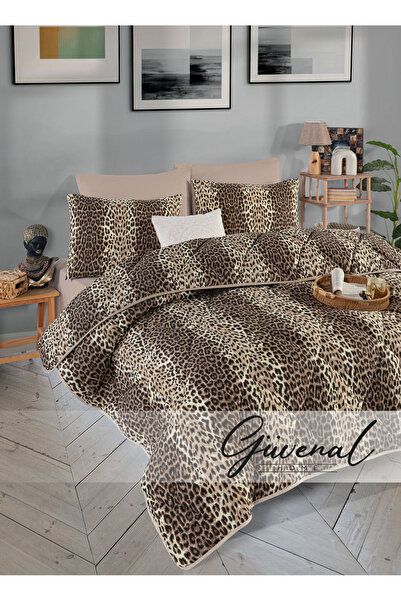 Güvenal Σετ υπνοδωματίου Mercy με σχέδια, πάπλωμα Ranforce με διπλό ελαστικό ...