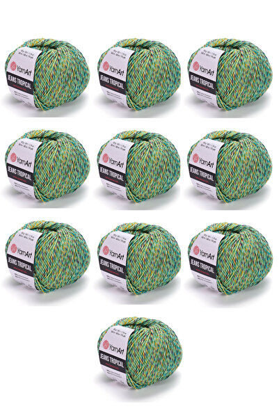 Yarnart Νήμα Πλεξίματος Τροπικό Τζιν 10 Τεμάχια (616) Λεπτό Νήμα Πλεξίματος Α...