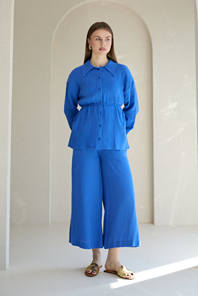 Melike Tatar Σετ πουκάμισο μουσελίνας 32-2821