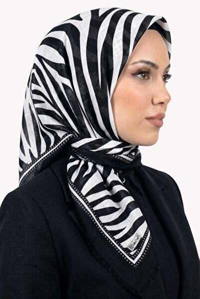 hadiora وشاح نسائي منقوش بنمط الفهد 6523