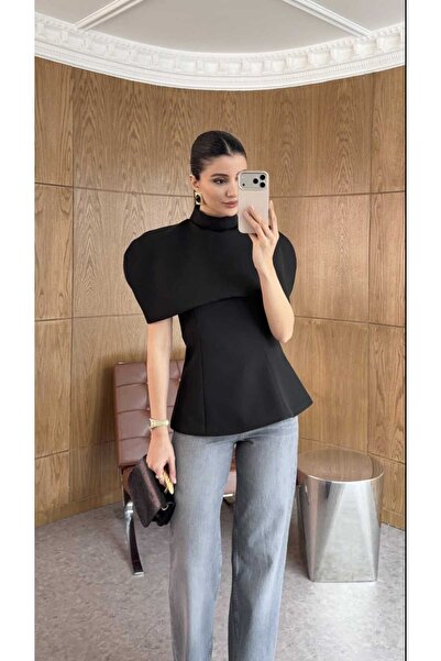 QİMYA BUTİK MİSS NEŞEM Γυναικεία Μπλούζα Στράπλες με Αποσπώμενο Μπουφάν Μπολερά