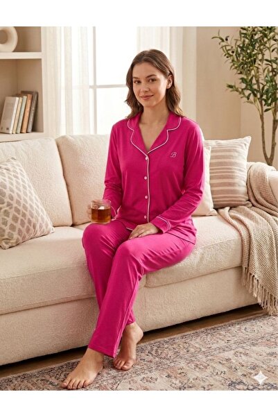 BAŞAKSU COLLECİTON BAŞAKSU ΜΑΚΡΥΜΑΝΙΚΟ ΣΕΤ ΠΙΤΖΑΜΑΣ 7990