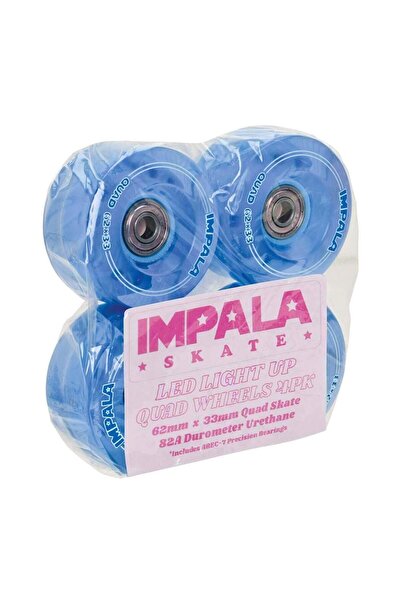 IMPALA Φωτιζόμενοι τροχοί 4 τεμαχίων μπλε 62 χιλιοστά