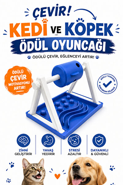 edoy Kedi ve Köpek Ödül Oyuncağı Mama Dağıtıcı Zeka Geliştirici Eğlenceli Int...
