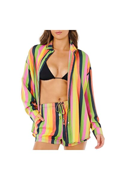 Rip Curl ΝΕΟΝ ΡΙΓΕ ΧΑΛΑΡΟΥ ΕΦΑΡΜΟΓΗΣ ΠΟΥΚΑΜΙΣΟ ΠΟΛΥΧΡΩΜΟ