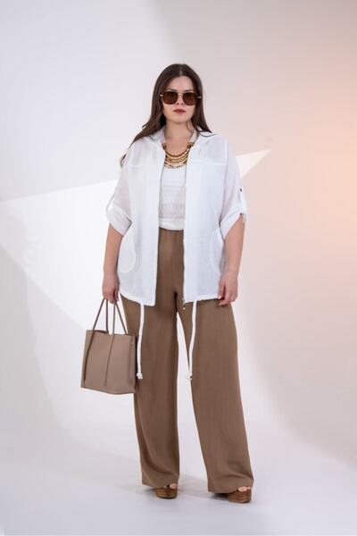 Roxxlen Γυναικείο μπουφάν μεγάλου μεγέθους με κουκούλα και φερμουάρ