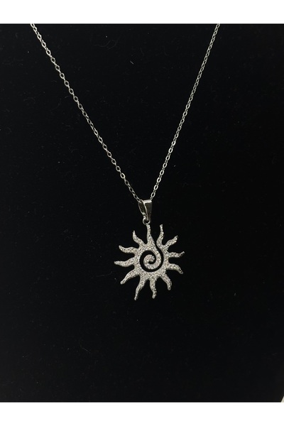 MODA Zircon Stone Sun Necklace