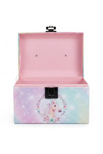 AKDC Cute Pastel Unicorn Cardboard Gift Box with Handle for Return Gifts, Par...
