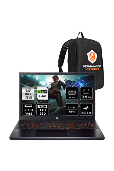 ACER Nitro V15 i7 13620H 20GB 1TB SSD RTX5060/8GB 15.6" FHD 165Hz FDOS Gaming...