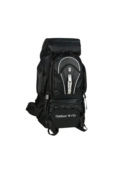 KORDAK Cakard Black 75+10 Liter Mountaineer Outdoor Backpack