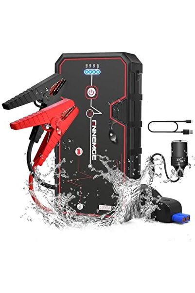 Generic جهاز تشغيل سيارة بقوة 2000 أمبير مع شاحن تايب C /بطارية ليثيوم أيون /...