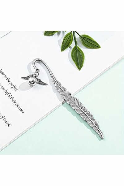 GlassySKY Σελιδοδείκτης Βιβλίου με Διακόσμηση Φτερούγας και Σφαίρας, Δώρο για...