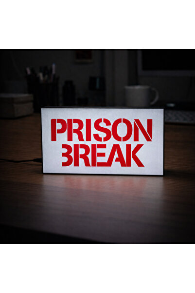 Gişe Arts Masa Lambası - Prison Break Logo Adaptörlü Dekoratif & Hediyelik Lamba