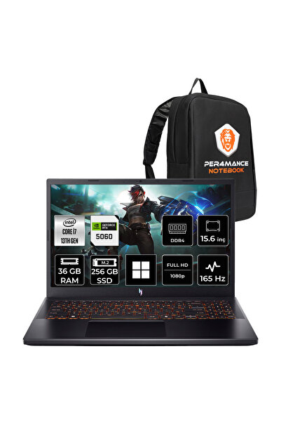 ACER Nitro V 15 i7 13620H RTX 5060 8GB 36GB RAM 256GB SSD 15.6" FHD 165Hz Win...