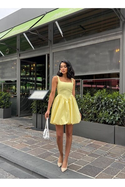 REELMODA ΓΥΝΑΙΚΕΙΟ ΒΑΜΒΑΚΙΝΟ ΚΑΛΟΚΑΙΡΙΝΟ ΦΟΡΕΜΑ ΜΕ ΤΙΡΑΝΤΕΣ, ΣΤΡΑΠΤΟΜΕΝΗ ΜΕΣΗ...