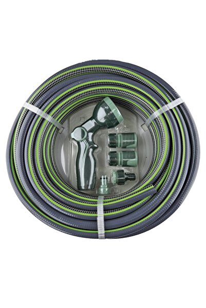 Bahçem Bahçe Hortumu 1/2'' 20mt + 4 Fonksiyonlu Sulama Tabancası Seti