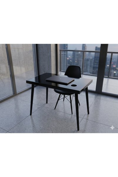 JollyJoiner Masif ahşap masa-Laptop masası.-Bilgisayar masası-ofis masası.