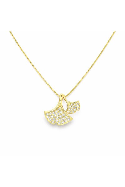 Bijuteria SORELLY Επιχρυσωμένη ασημένια αλυσίδα με Γκίνγκο Μπιλόμπα