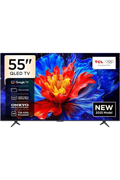 TCL 55 Inch P8K 4K QLED Google TV 144Hz Gaming QLED Onkyo 2.1 Dolby Atmos wit...