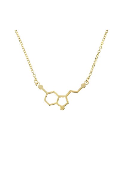 Bijuteria SORELLY Ασημένιο κολιέ 925 επιχρυσωμένο Σεροτονίνη