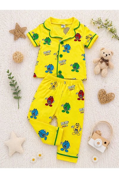 derin baby 100% Cotton Short Sleeve Buttoned Summer Sweet Smiley Face Pattern...
