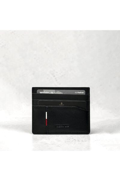 Grande Θήκη καρτών από γνήσιο δέρμα, λεπτό πορτοφόλι μικρού μεγέθους